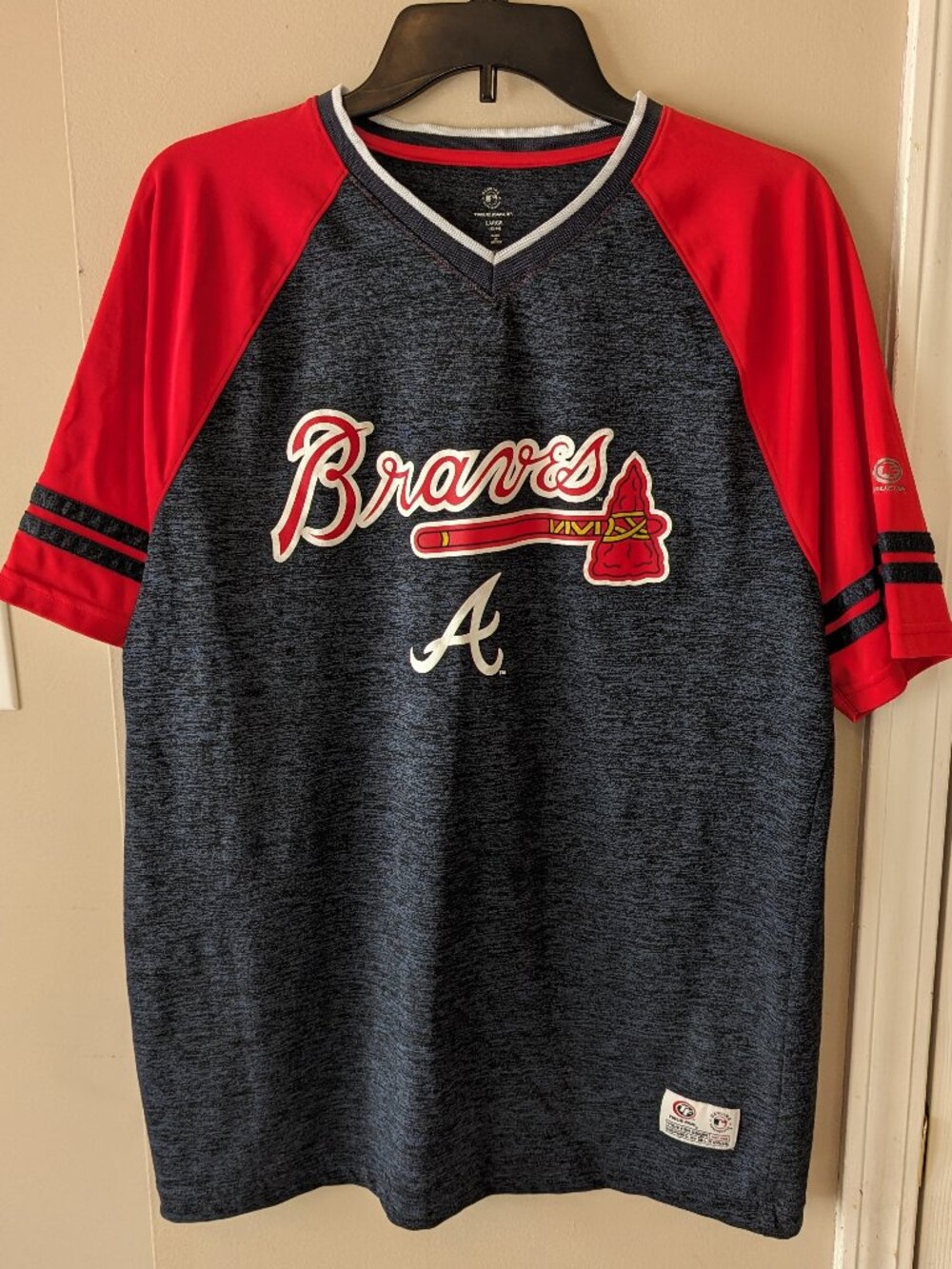 True Fan Atlanta Braves Shirt Sz L